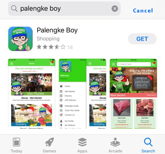 Install Palengke Boy IOS