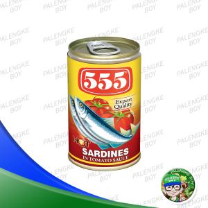 555 Sardines In Tomato Sauce With Chili 155g