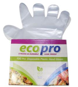 Eco Pro Plastic Disposable Gloves 100s