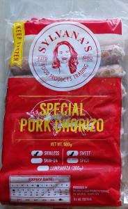 Sylvanas Special Pork Chorizo 500g